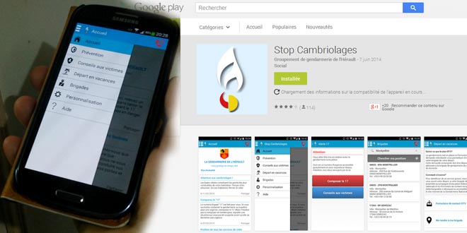 Stop cambriolages : une application pour téléphone portable bien utile