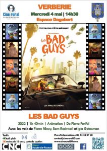 Cinéma "Les bad guys" @ Espace Dagobert - Verberie